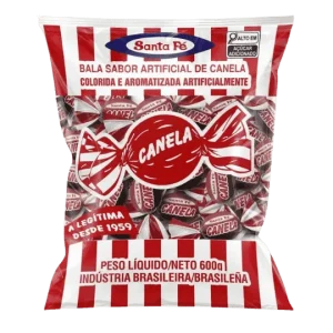 Bala de Canela Santa Fé — apresentação da embalagem