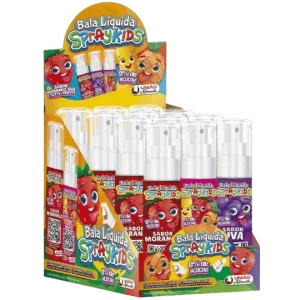 Bala Spray Kids — apresentação da embalagem