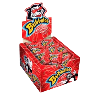 Bubbaloo Sabor Morango — apresentação da embalagem
