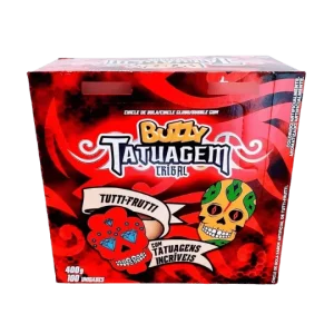 Chicle Buzzy Tatuagem Tribal — apresentação da embalagem