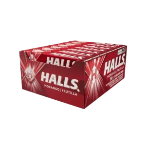 Halls Morango — apresentação da embalagem