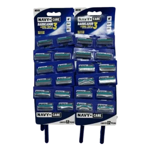 Barbeador Navy+Care 3 Lâminas — apresentação da embalagem