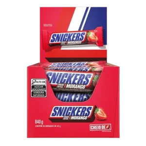 Snickers Morango — apresentação da embalagem